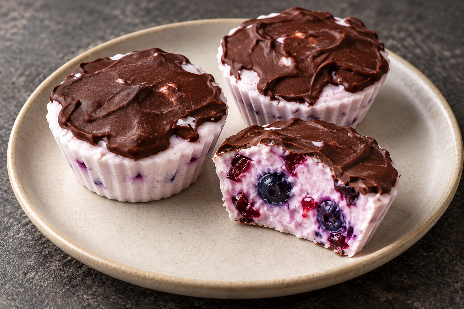 Blueberry Cranberry Vanilla Yogurt Bites