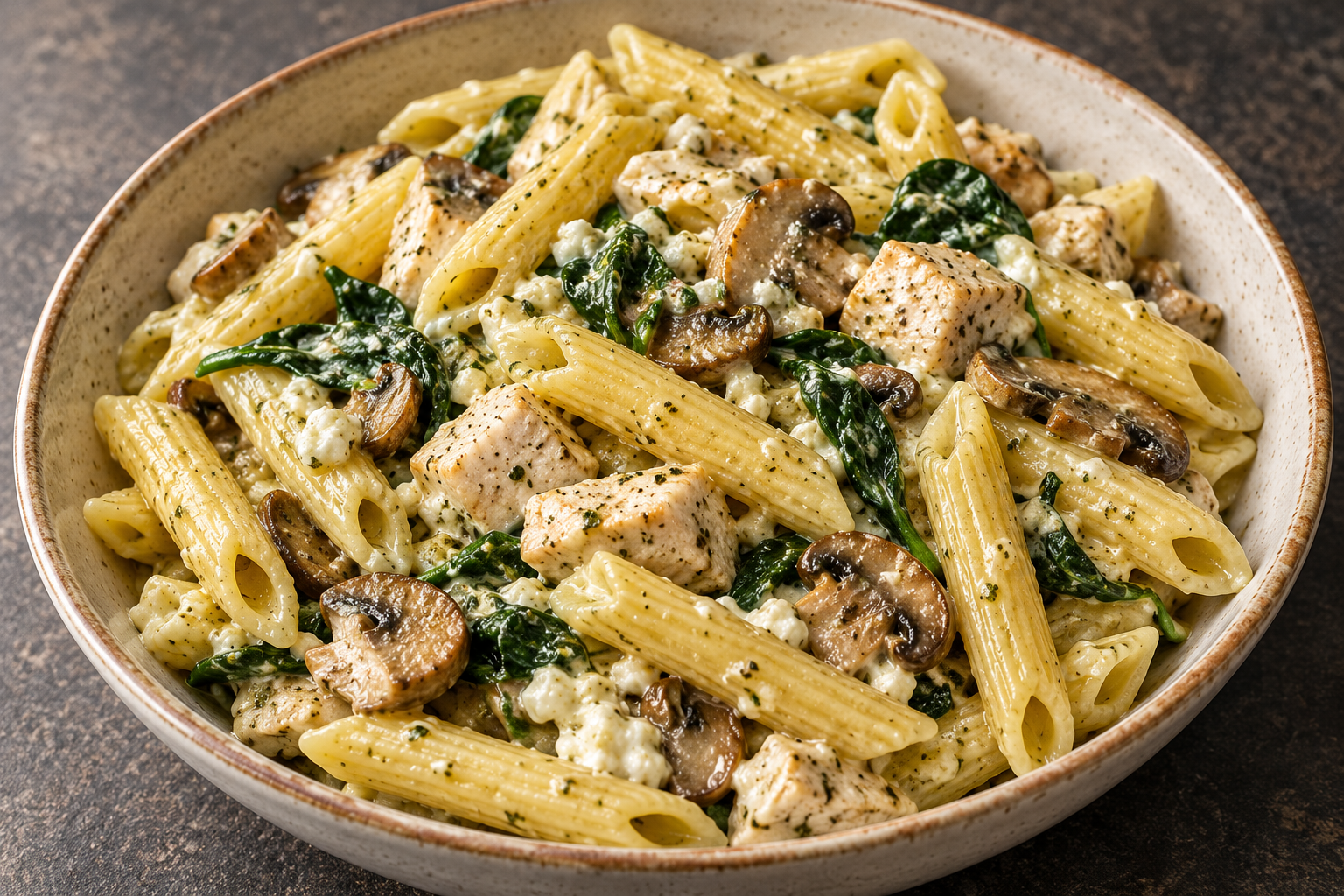 Creamy Pesto Chicken Pasta