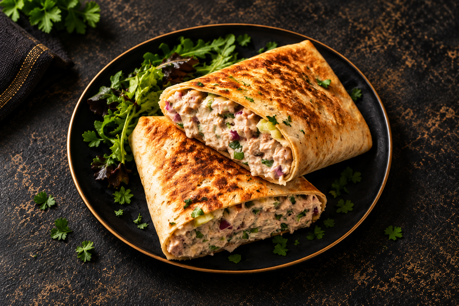 Toasted Tuna Wraps